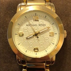 Gold tone Michael kors watch